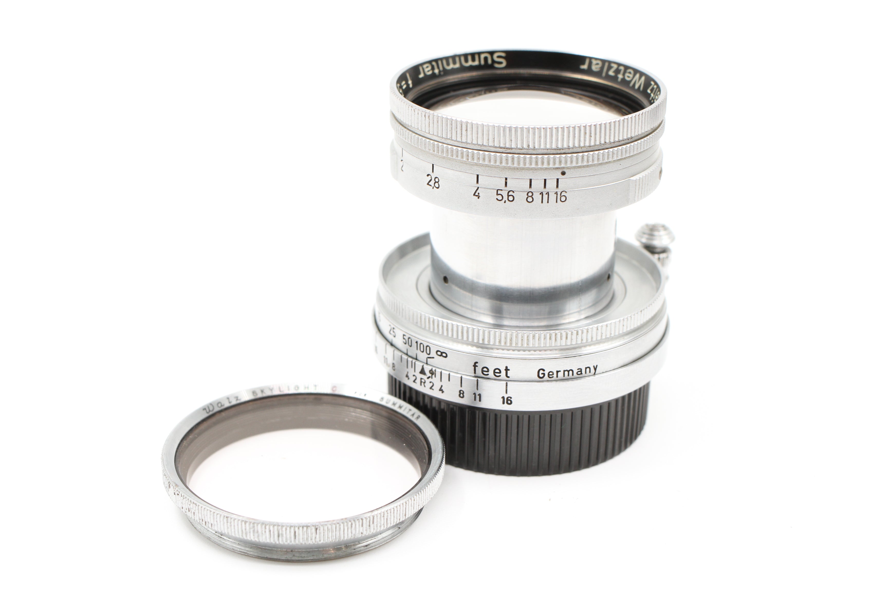 Leica Leitz 5cm f2 Collapsible Summitar w/ WALZ UV Filter