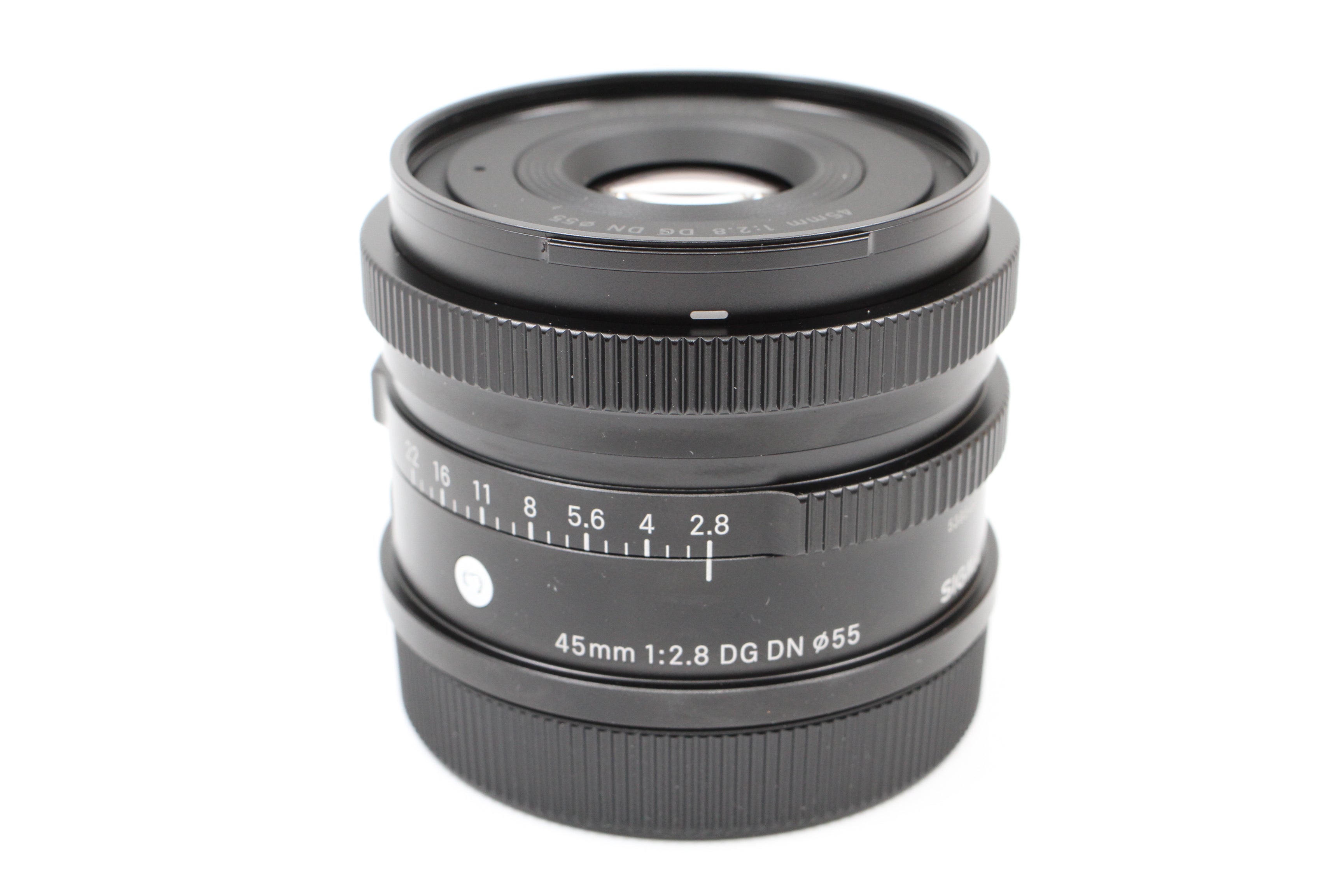 Sigma C 45mm f2.8 DG DN Lens f/ Panasonic L-Mount w/ Box & Hood