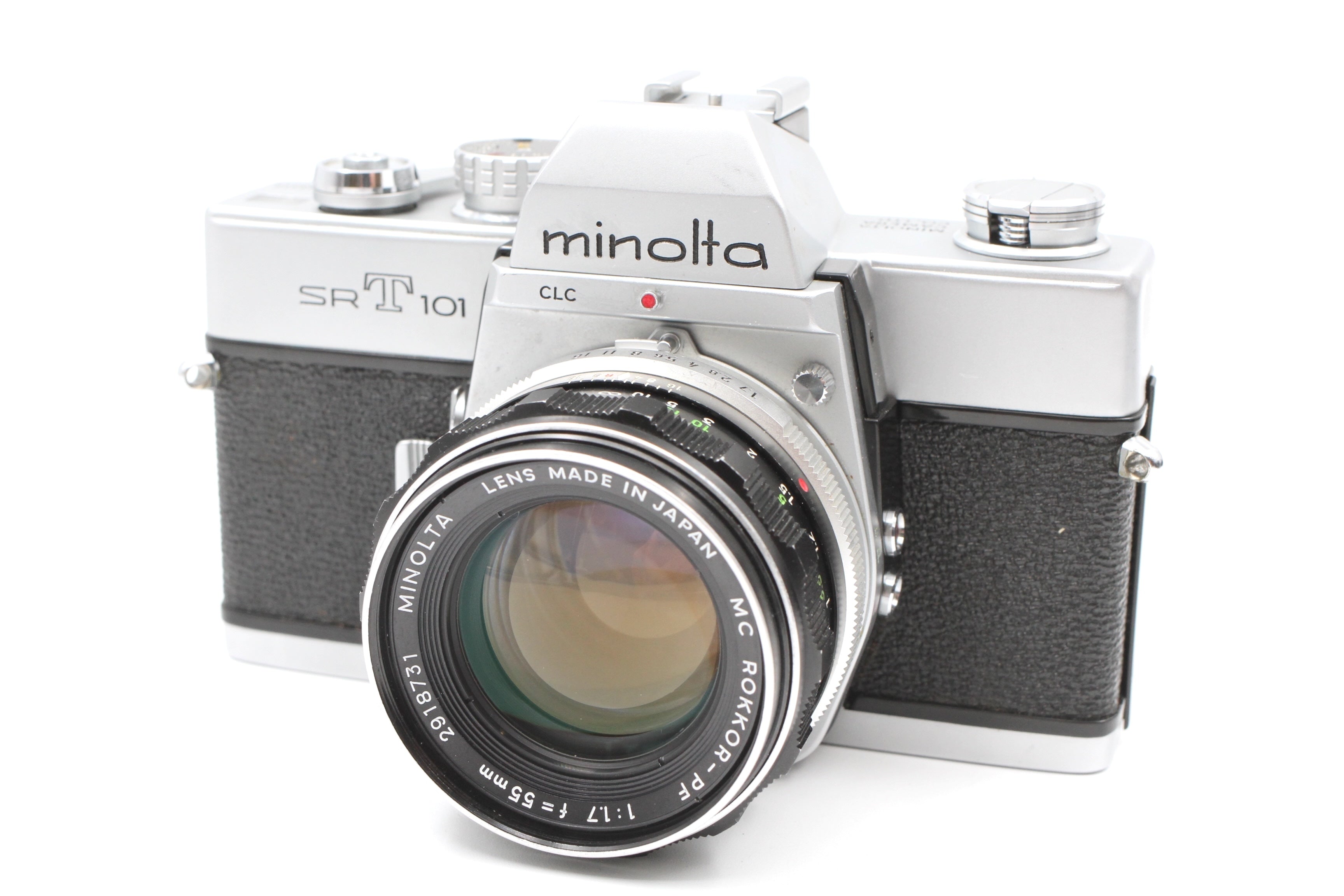 Minolta SRT 101 35mm SLR Camera w/ 55mm f1.7 Rokkor-PF