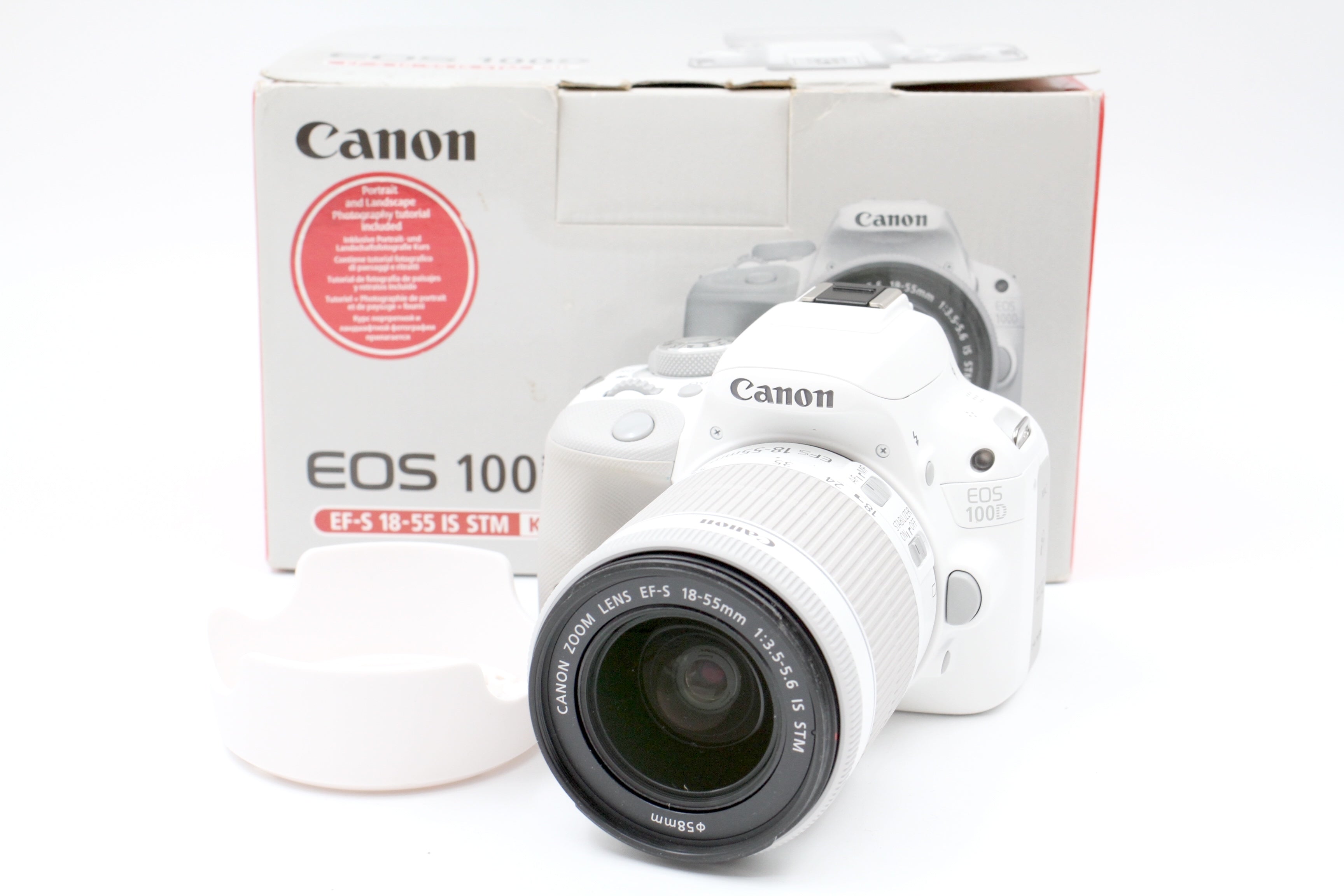 Canon 100D Digital SLR Camera w/ EF-S 18-55mm STM Lens, Boxed