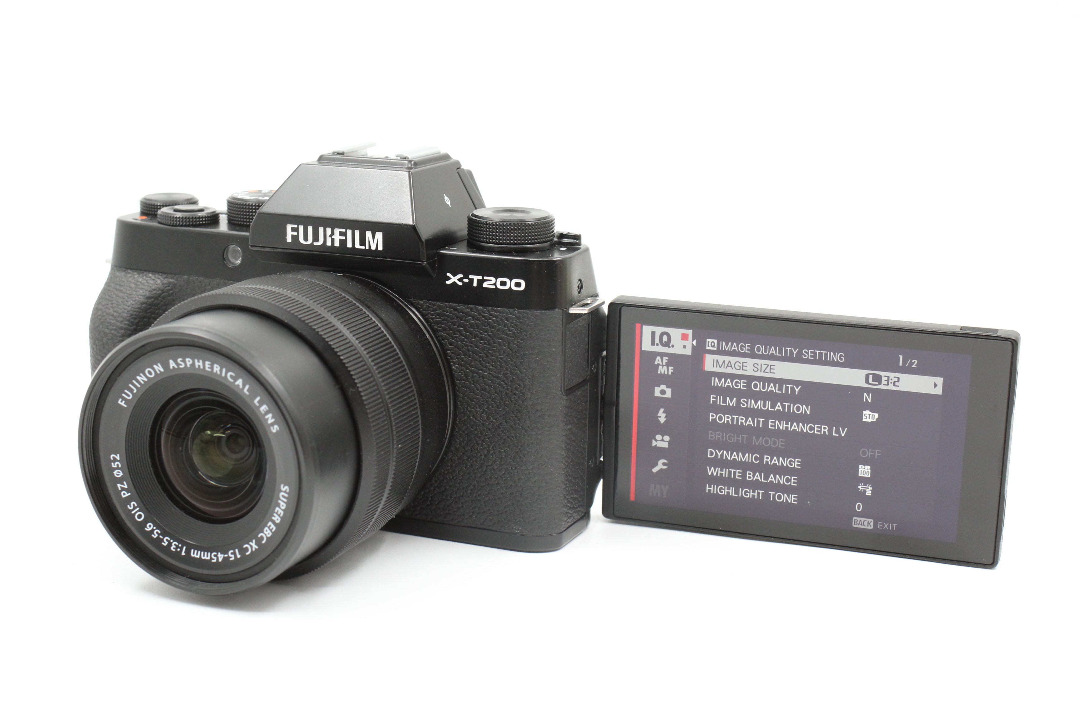 Fuji X-T200 Mirrorless Camera w/ 15-45mm XC OIS PZ Lens, Boxed