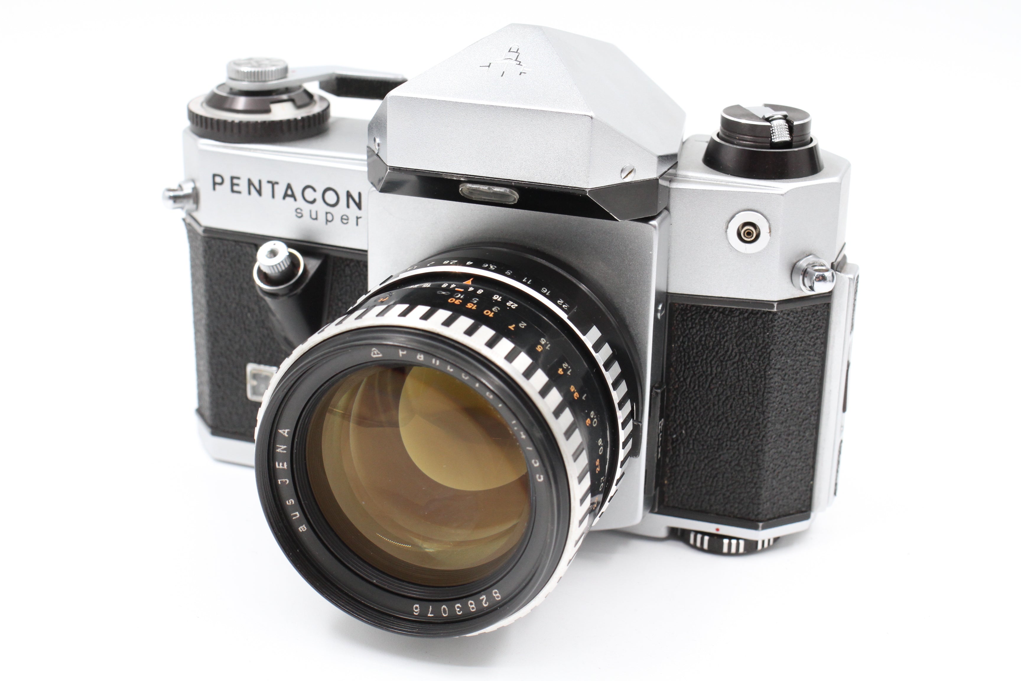 Pentacon Super 35mm SLR w/ 55mm f1.4 Aus Jena Pancolor & Case