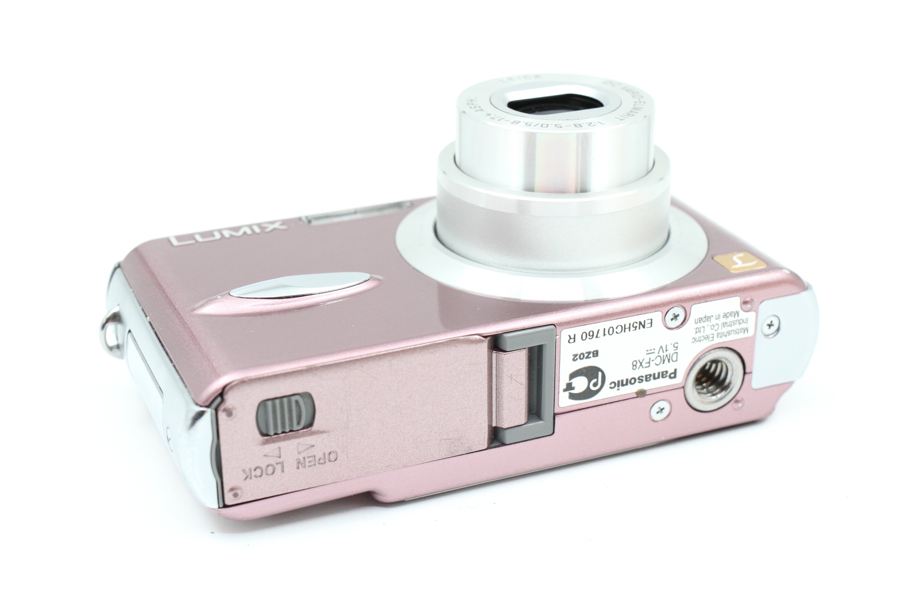 Panasonic Lumix DMC-FX8 Rose Pink Digital Compact Camera w/ Vario-Elmar Lens