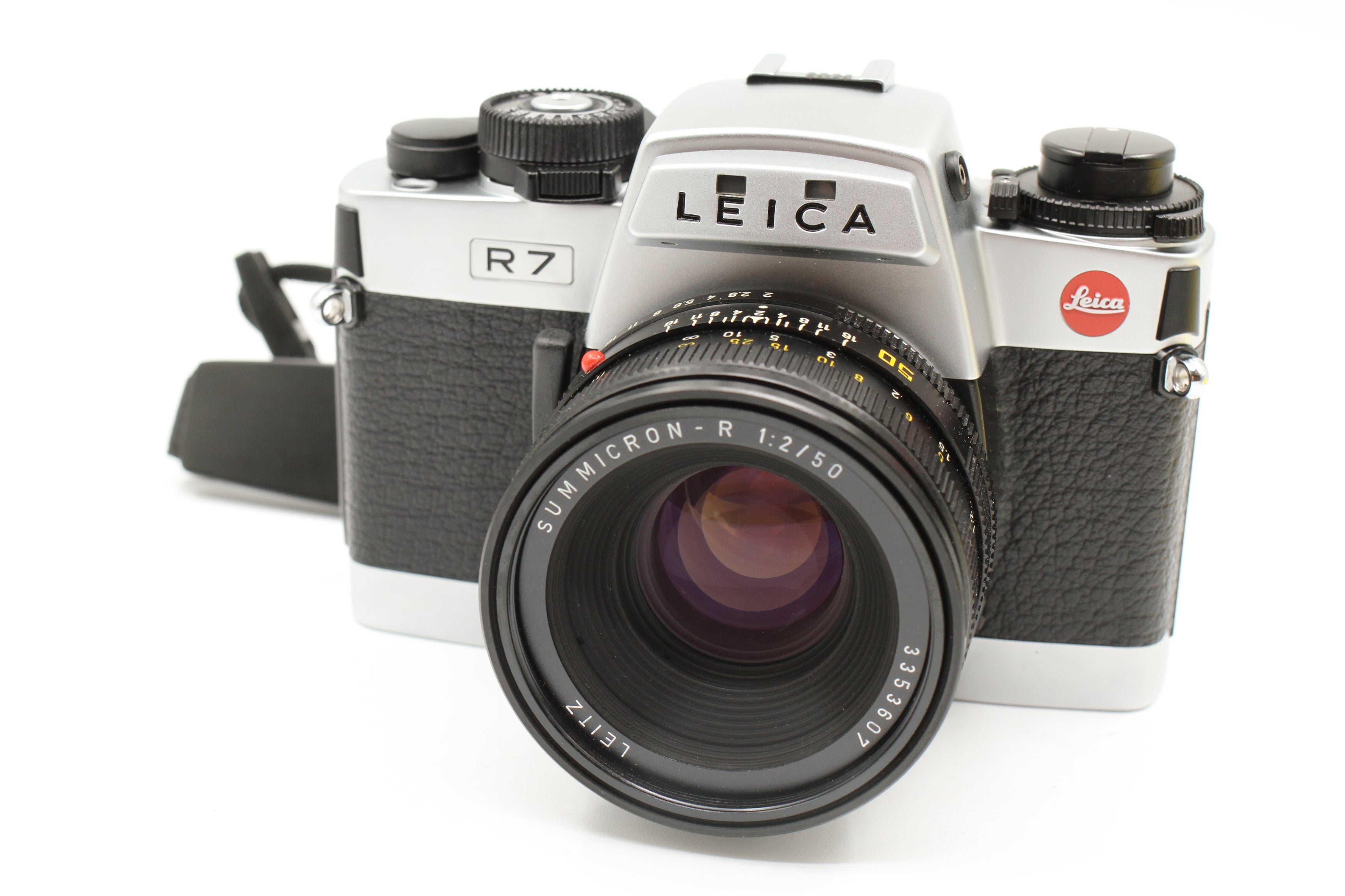 Leica R7 Chrome 35mm SLR w/ 50mm f2 Summicron R-Cam Lens